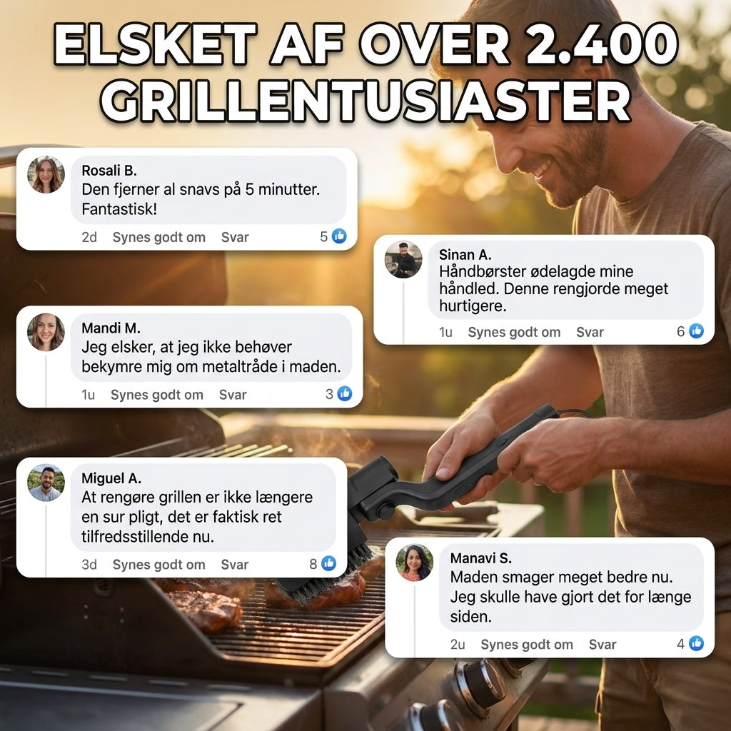 Grillbutik Pro™ — Elektrisk Grillbørste